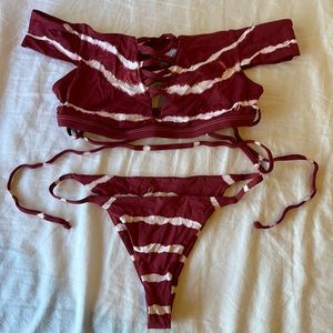 Red Tie-dye Frankie’s Bikinis